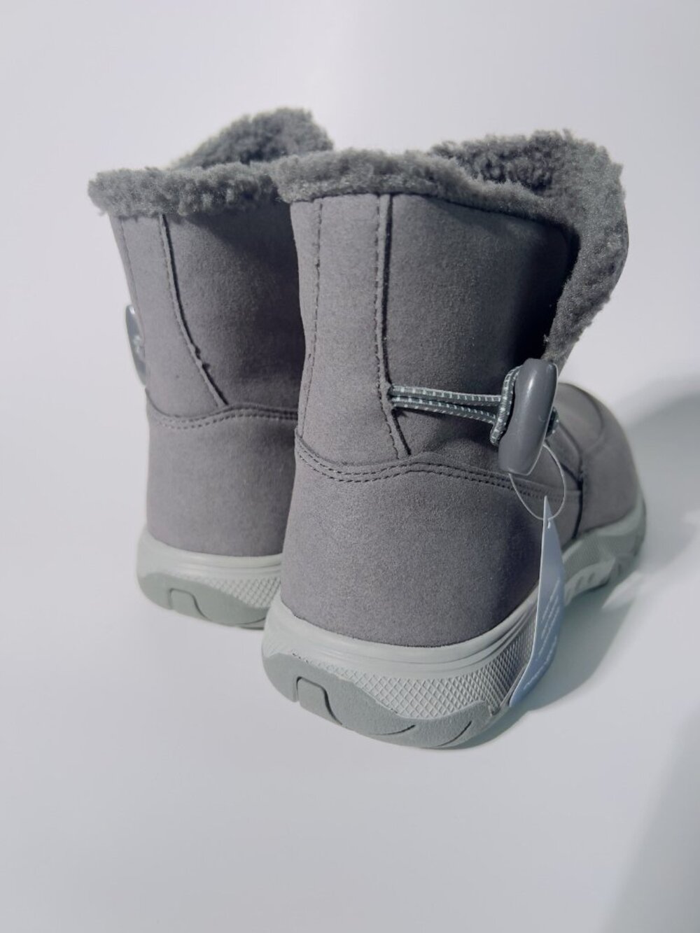 Easy Spirit Tyme2 Water Repellent Sherpa Ankle Boots Gray Women’s Size 7.5 M - Picture 5 of 10